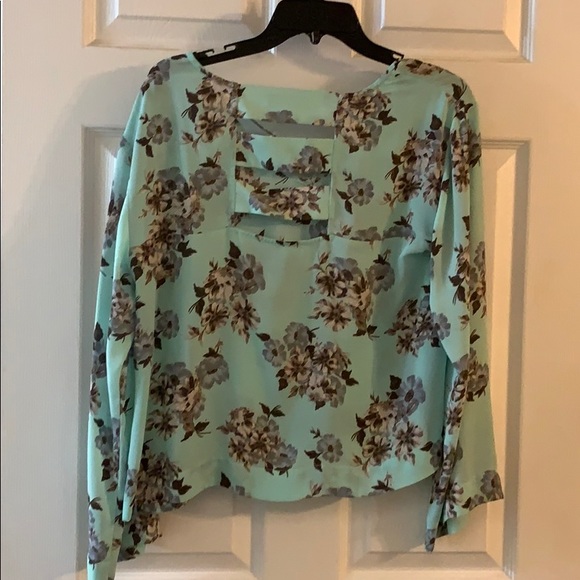 Floral print long sleeve top - Picture 2 of 2